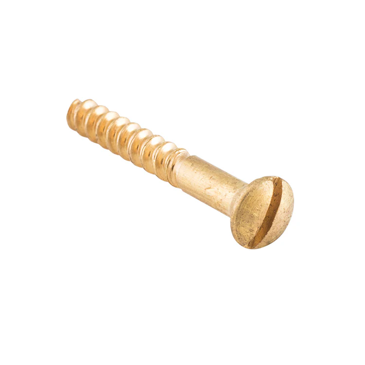Tradco Domed Head Screw Polished Brass 6 Gauge Pack of 50 25mm SCPB25