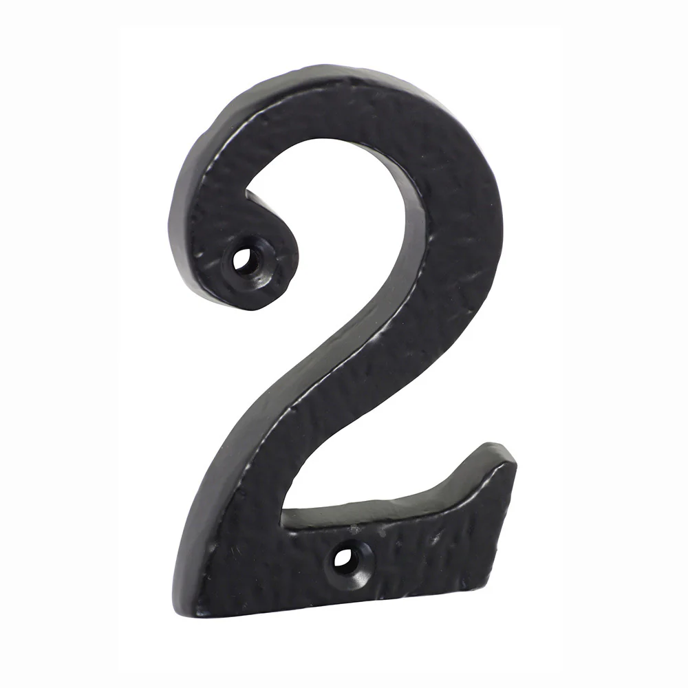 Tradco Door House Number Matt Black 75mm - Available in Various Numbers - Image 4