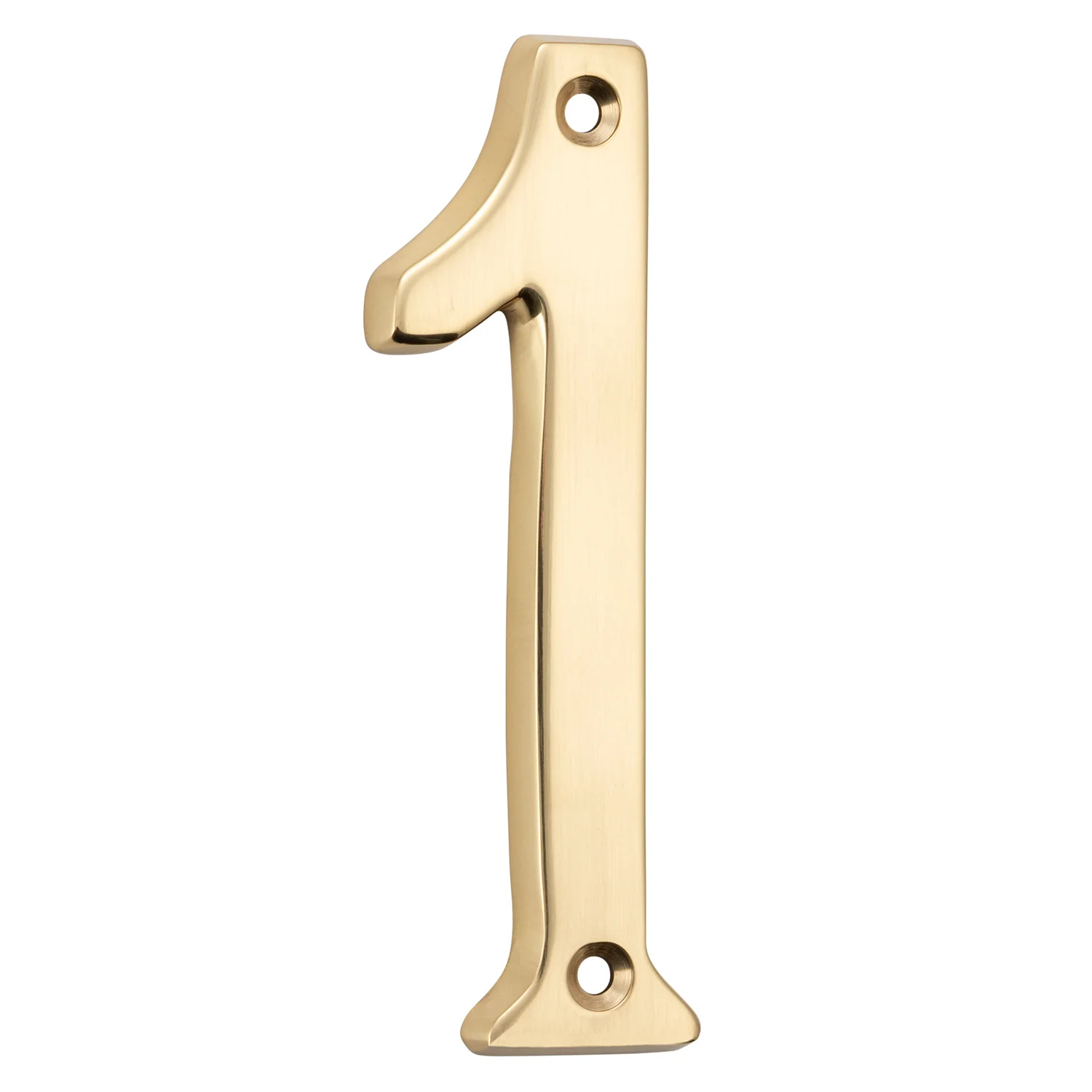 Tradco Door House Numeral 0-9 Polished Brass - Available in Various Numbers - Image 3