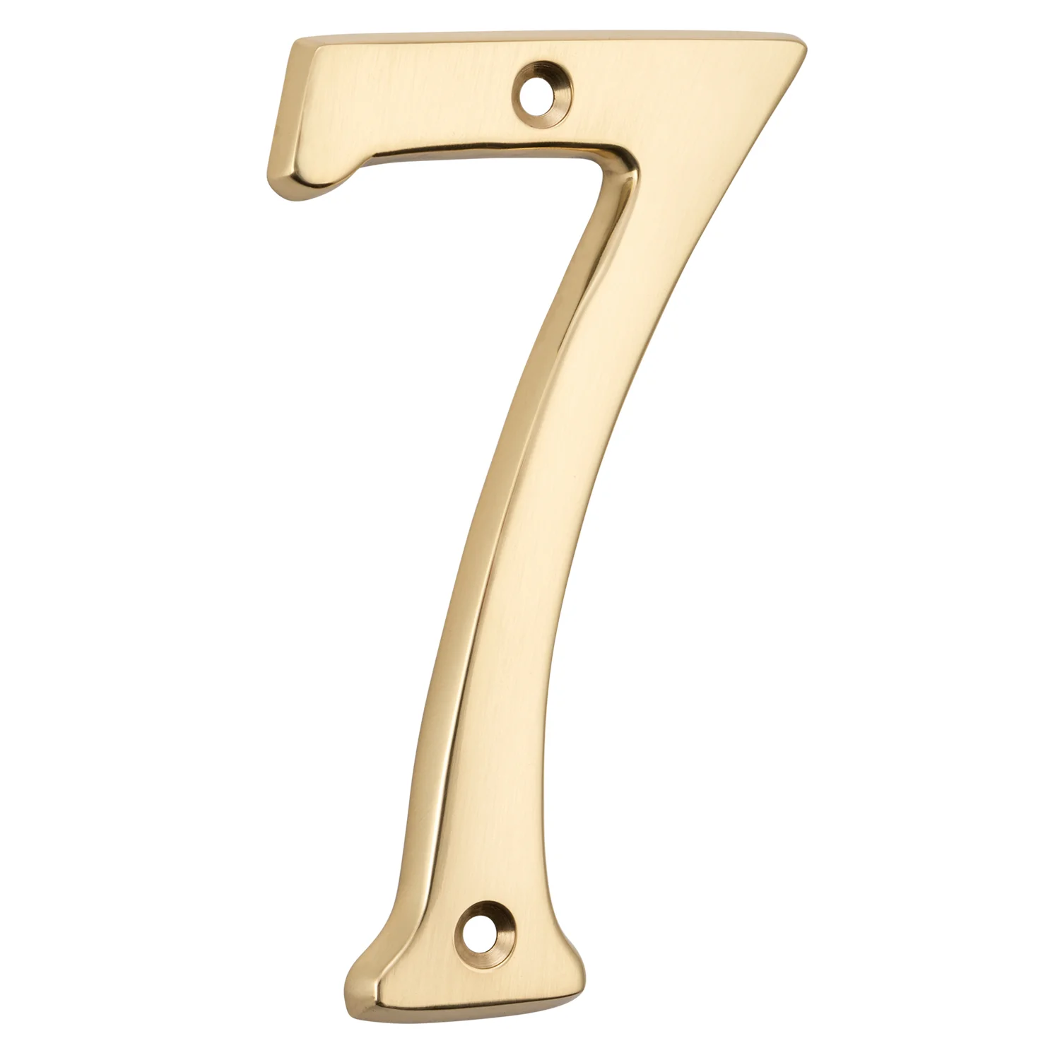 Tradco Door House Numeral 0-9 Polished Brass - Available in Various Numbers - Image 9