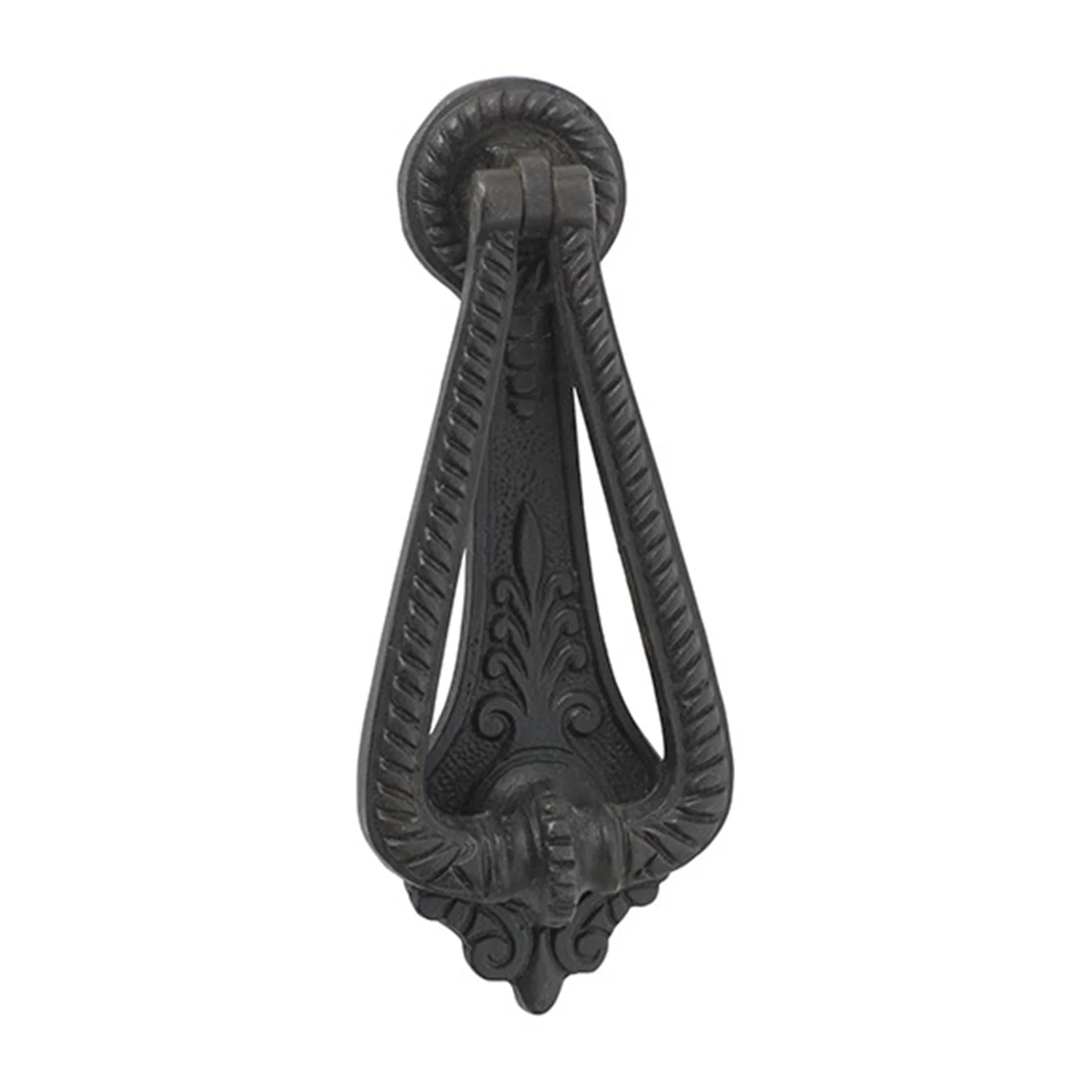 Tradco Edwardian Door Knocker Matt Black 175mm x 70mm 20374