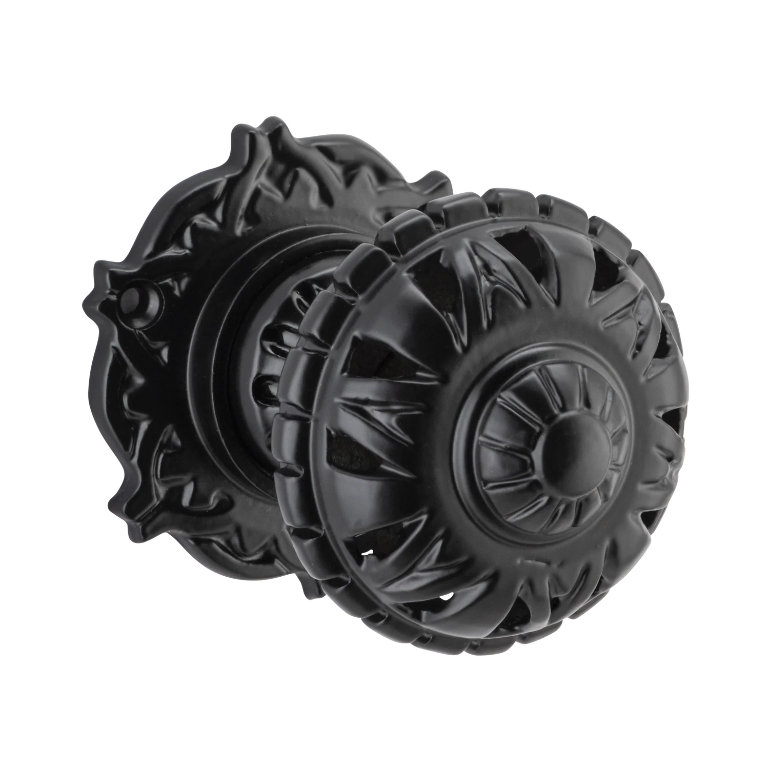 Tradco Filigree Mortice Door Knob on Round Rose - Image 3