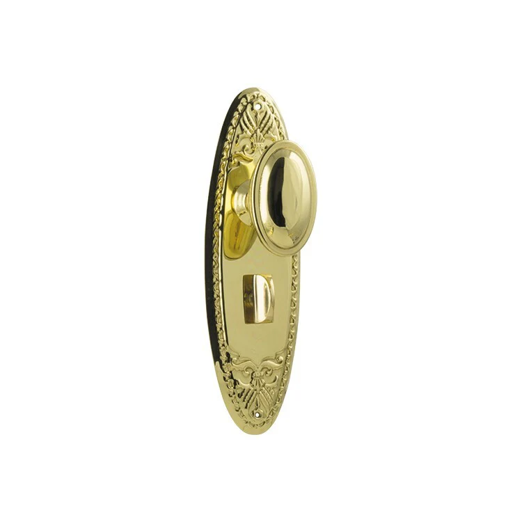 Tradco Fitzroy Door Knob on Backplate Polished Brass - Image 4