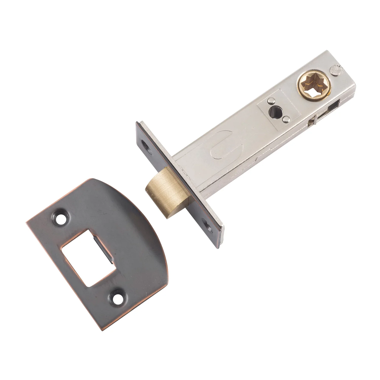 Tradco Hard Sprung Split Cam Tube Latch with Strike - Available in Various Finishes and Sizes - Image 7