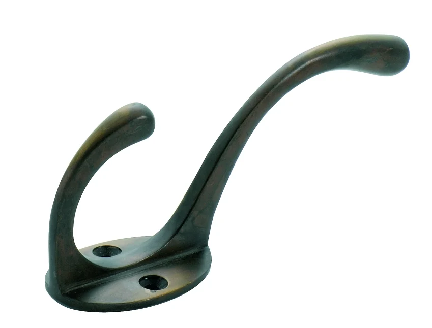 Tradco Hat and Coat Hook Antique Brass H110-P50mm 3960