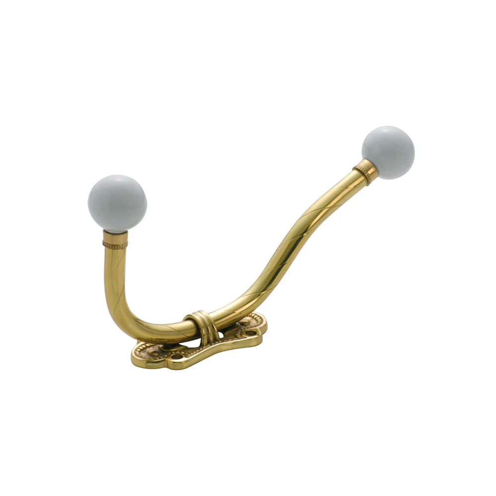 Tradco Hat & Coat Hook Porcelain Tip - Available in Various Finishes - Image 3