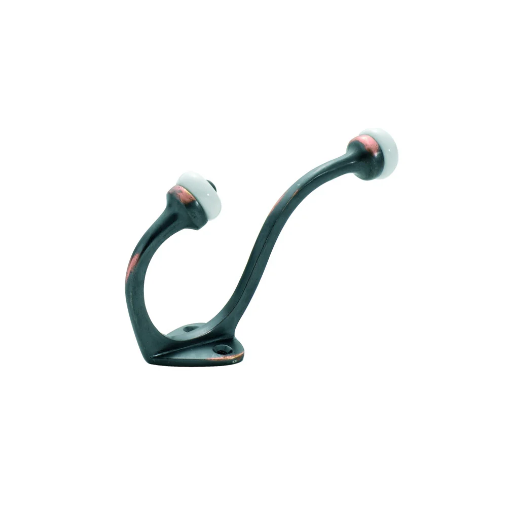 Tradco Hat & Coat Hook Porcelain Tip - Available in Various Finishes - Image 6
