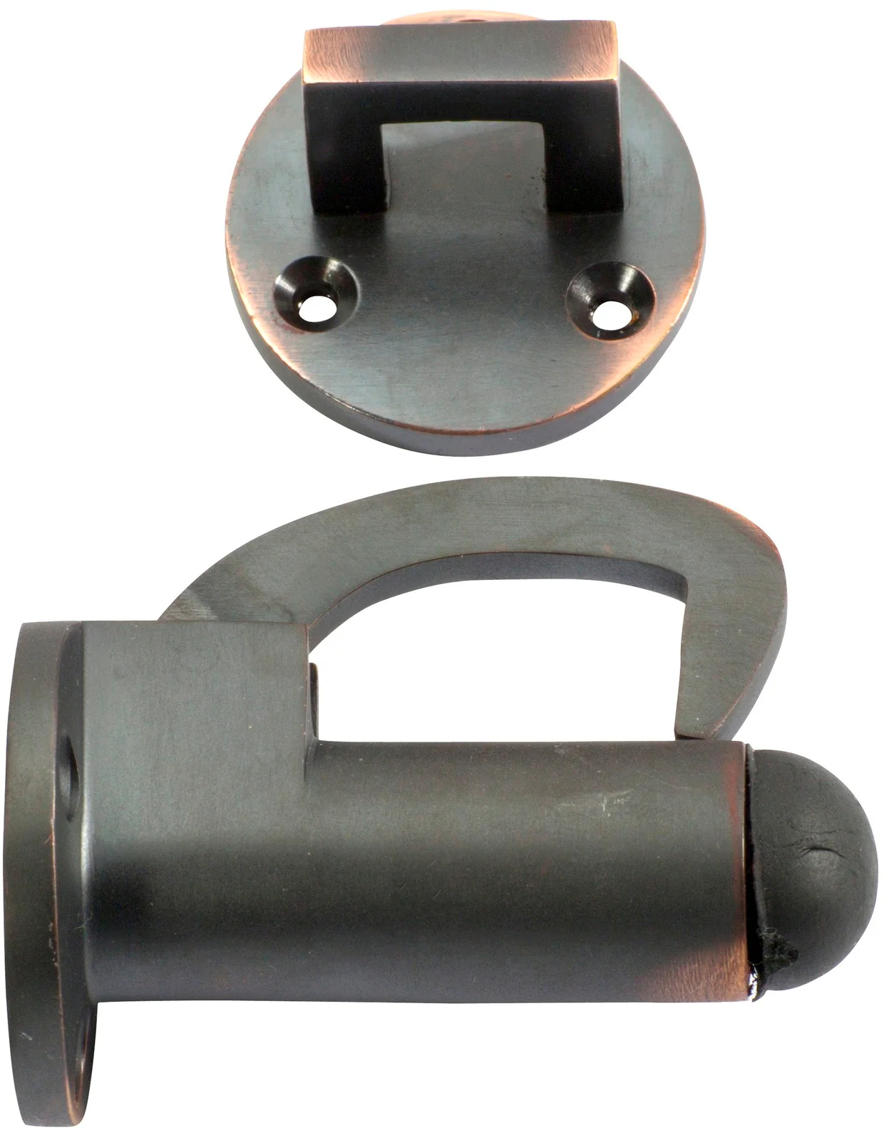 Tradco Hook Door Stop P70 D39mm Antique Copper 1521