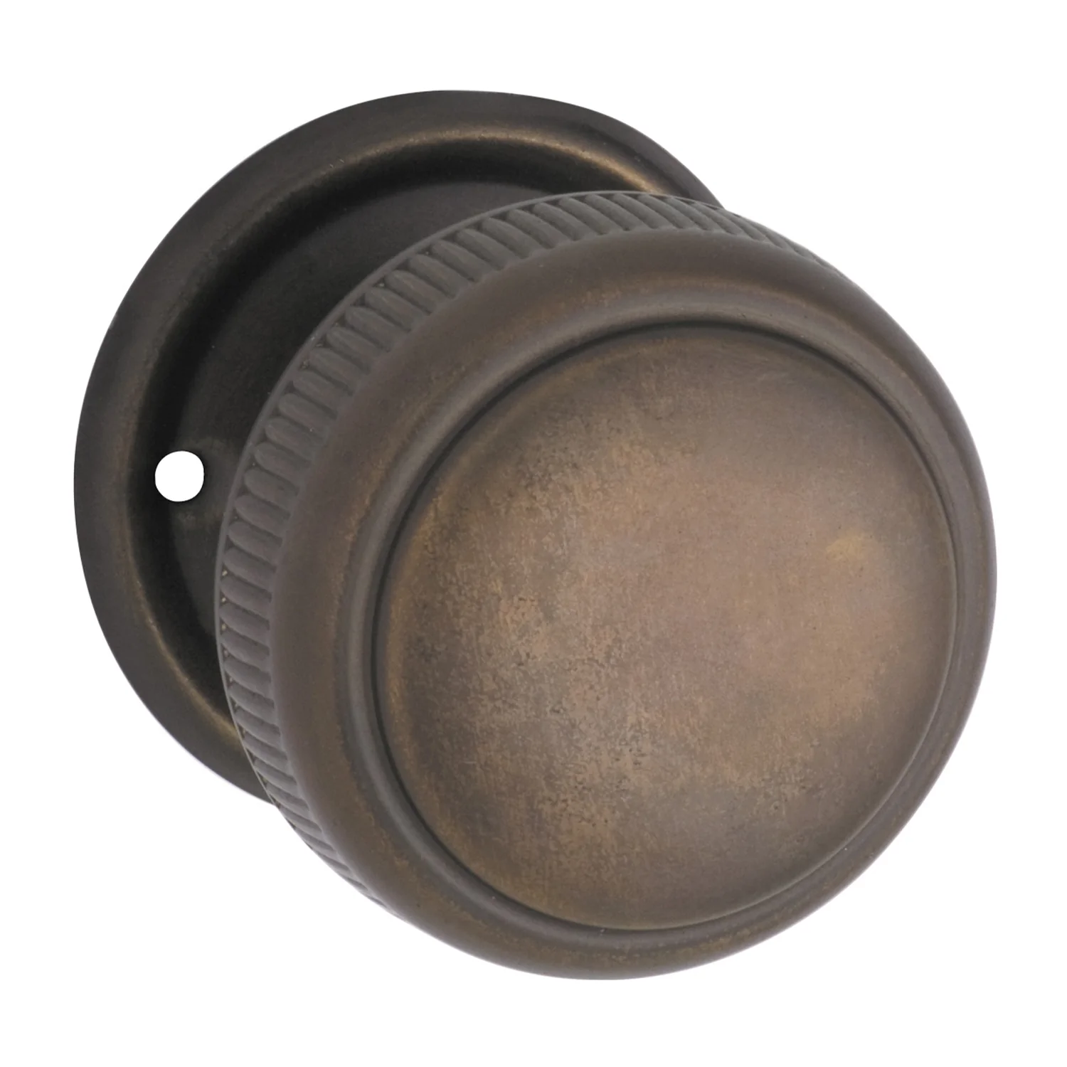 Tradco Large Milled Edged Mortice Door Knob on Round Rose - Image 2