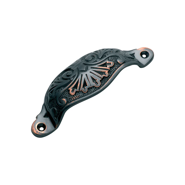Tradco Ornate Cupped Drawer Pull - Available in Various Finishes - Image 3