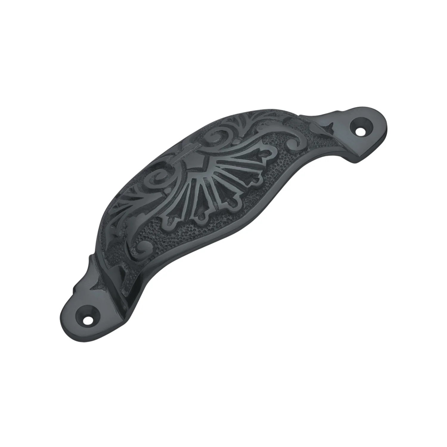 Tradco Ornate Cupped Drawer Pull - Available in Various Finishes - Image 4