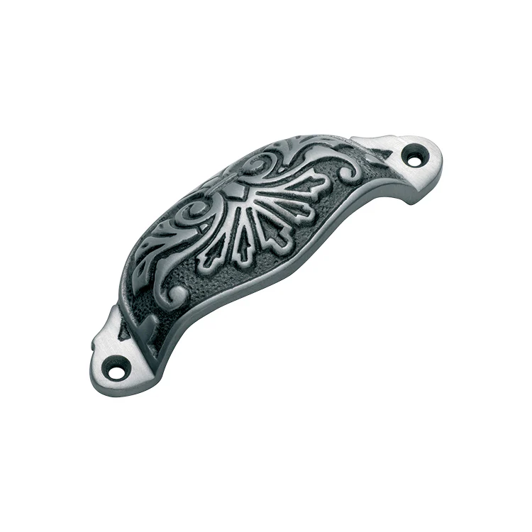 Tradco Ornate Cupped Drawer Pull - Available in Various Finishes - Image 5