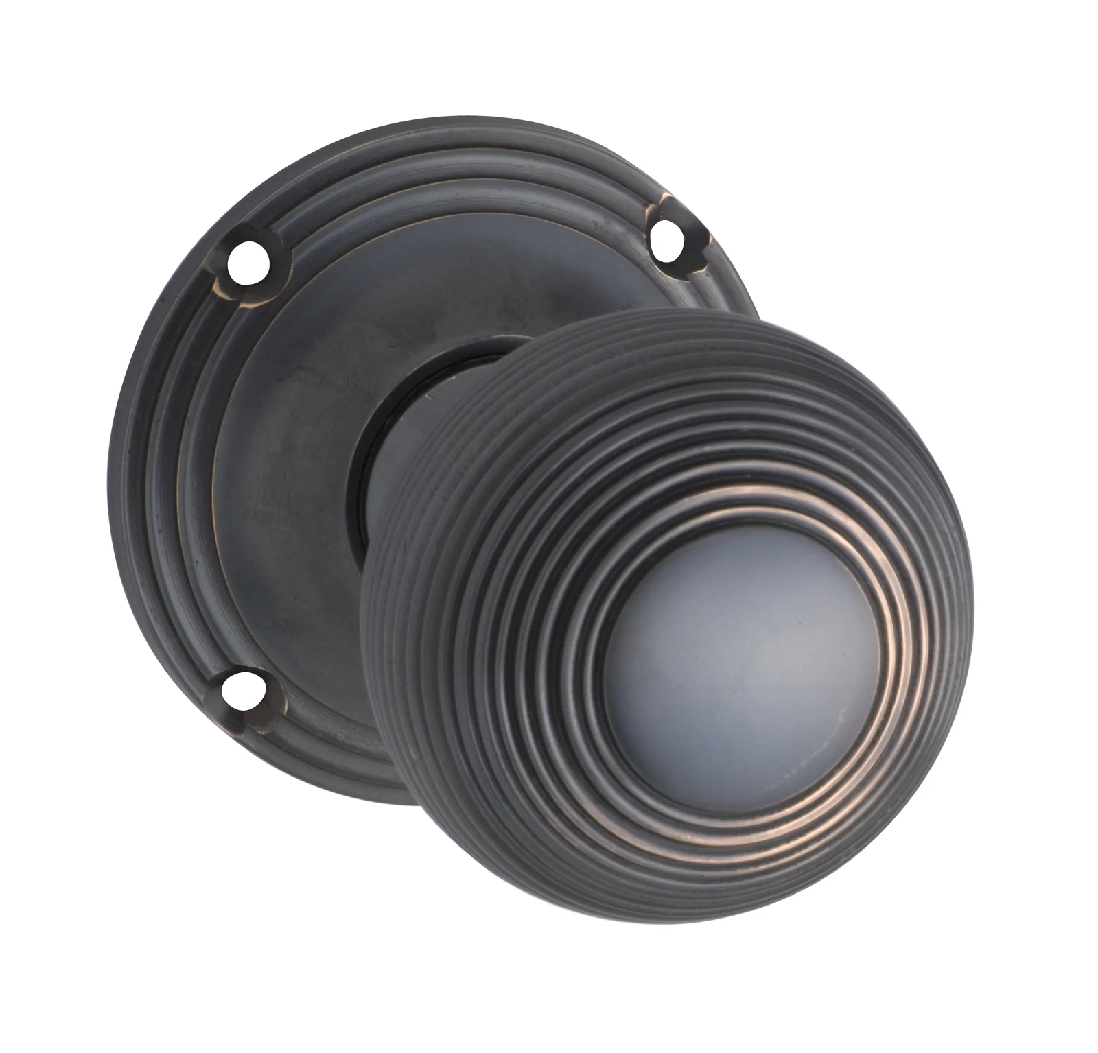 Tradco Reeded Mortice Door Knob on Round Rose - Customise to your needs - Image 4