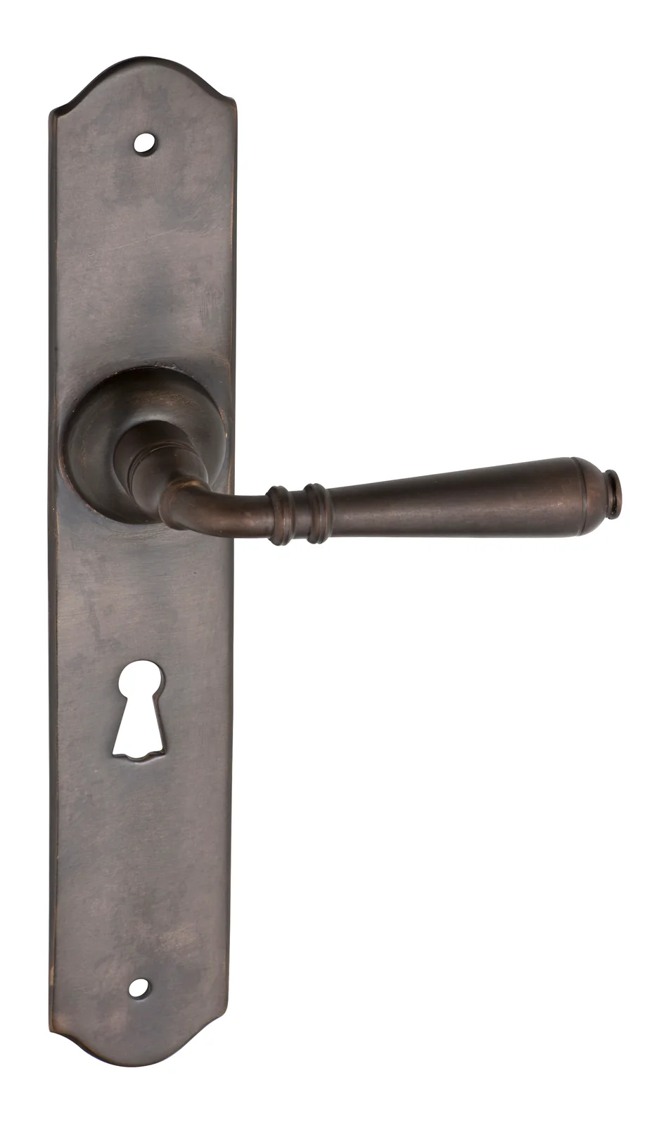 Tradco Reims Lever Door Handle on Long Backplate Antique Brass - Image 6