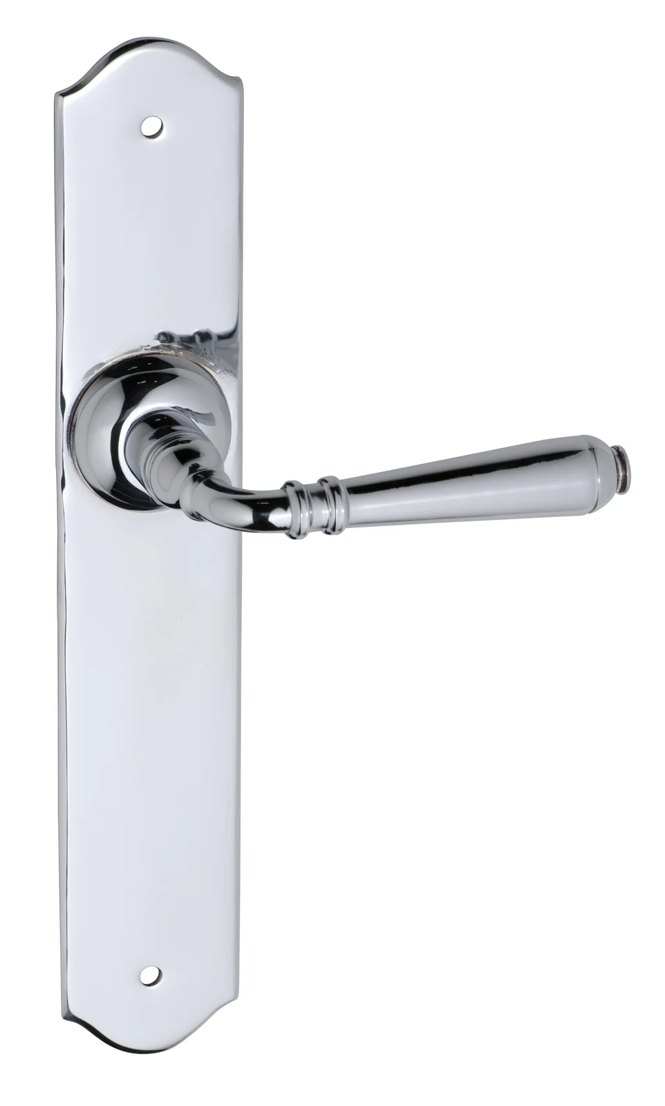 Tradco Reims Lever Door Handle on Long Backplate Chrome Plated - Image 2