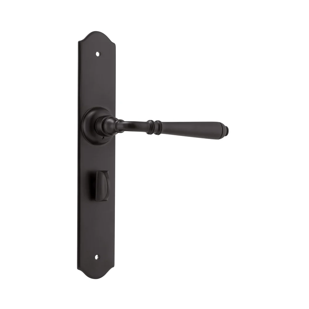 Tradco Reims Lever Door Handle on Long Backplate Matt Black - Image 5