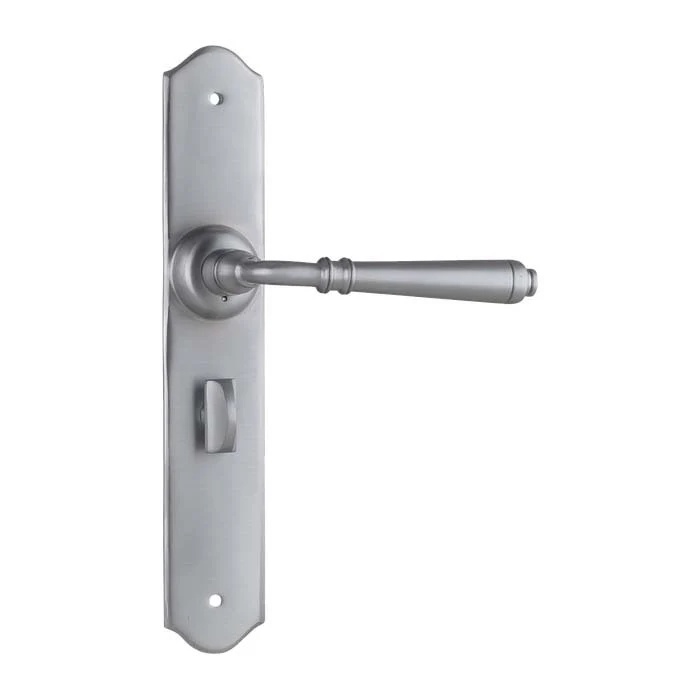 Tradco Reims Lever Door Handle on Long Backplate Satin Chrome - Image 4