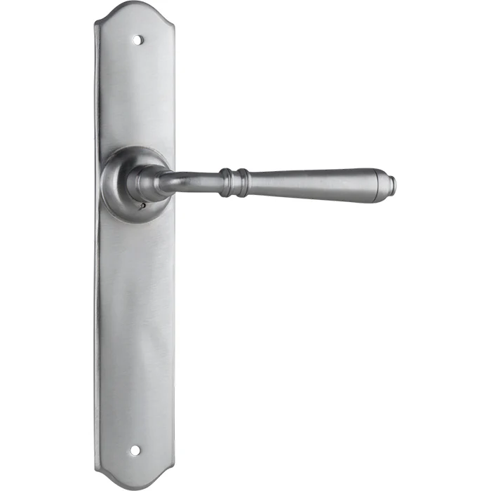 Tradco Reims Lever Door Handle on Long Backplate Satin Chrome - Image 5