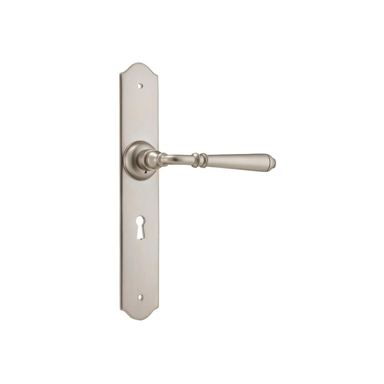 Tradco Reims Lever Door Handle on Long Backplate Satin Nickel - Image 6