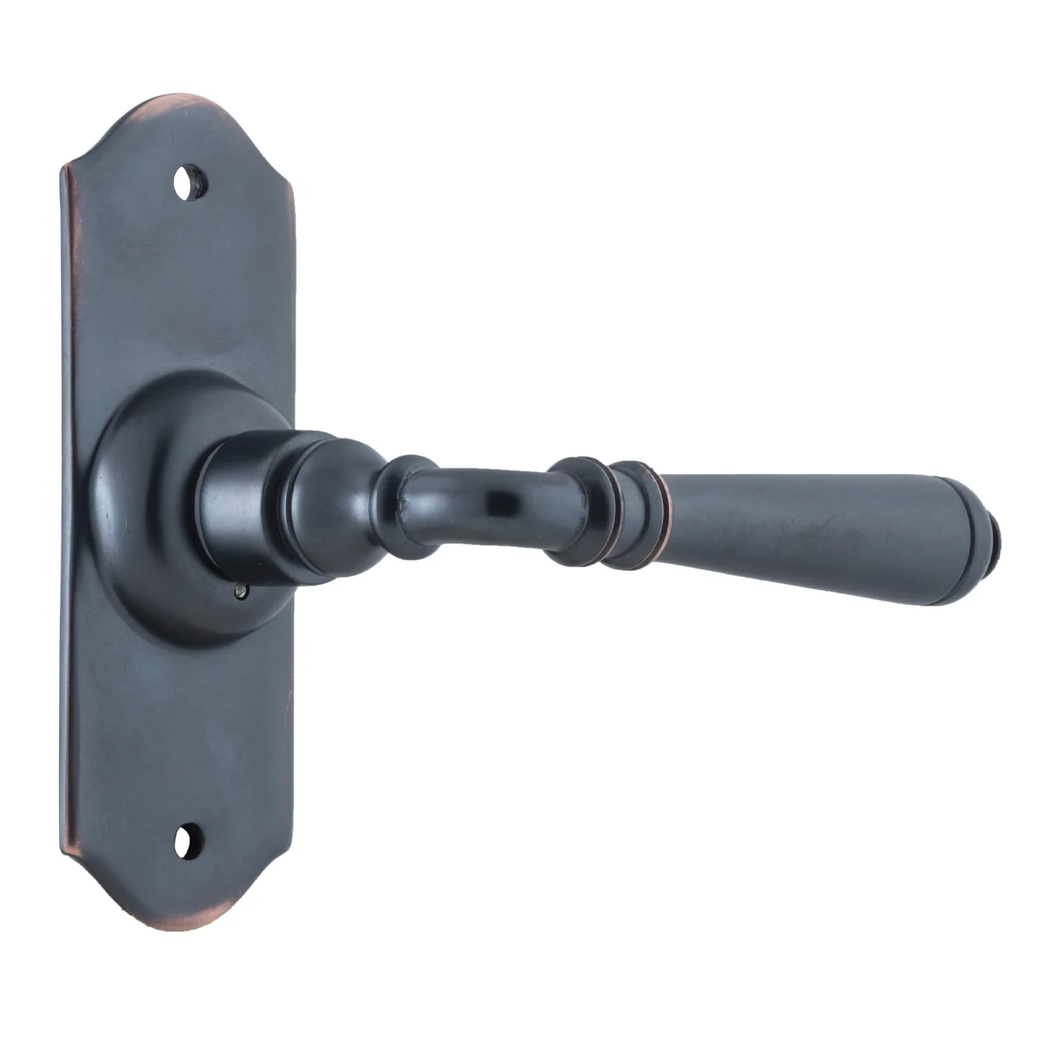 Tradco Reims Lever Door Handle on Short Backplate Passage - Image 4