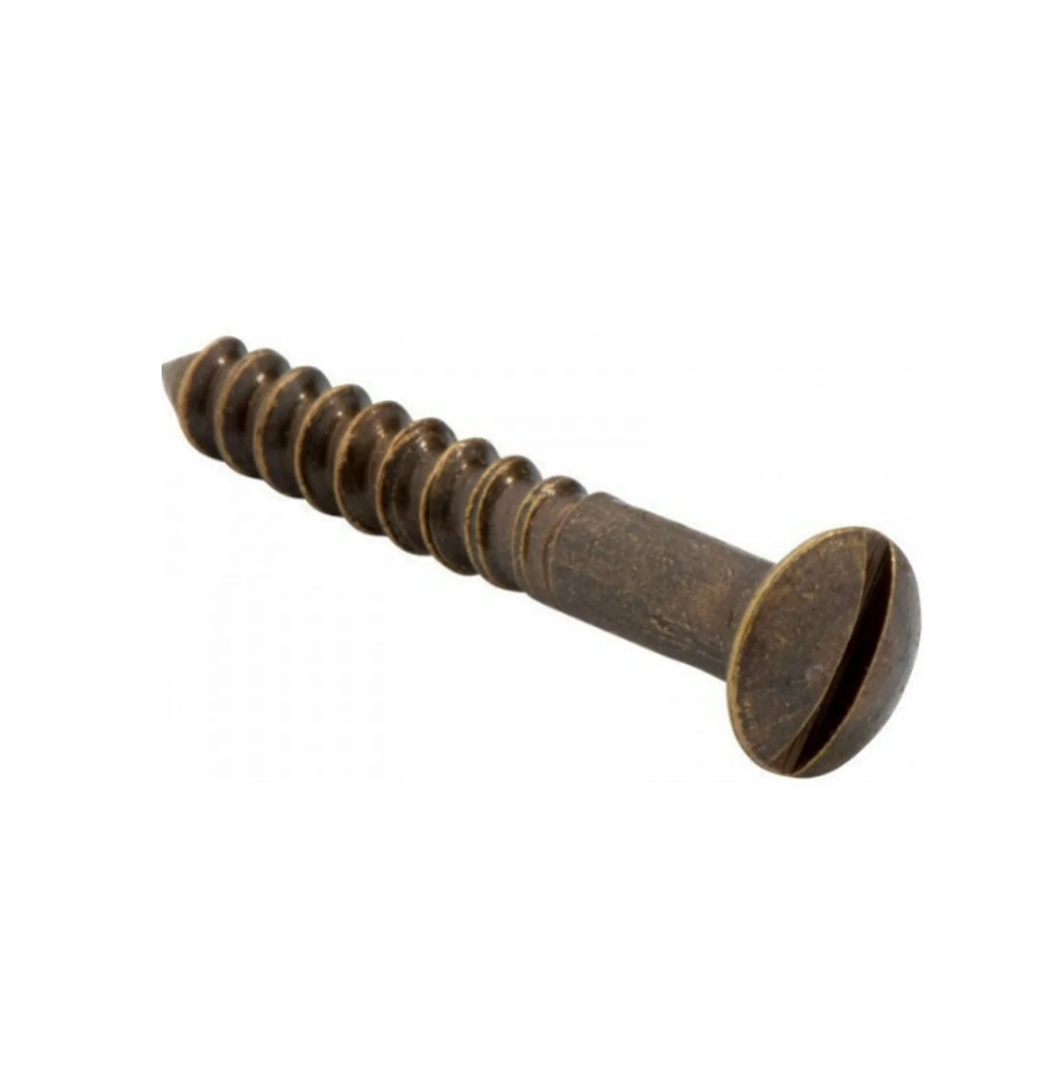 Tradco Domed Head Screw 5 Gauge Pack of 50 19mm Antique Brass SCAB19