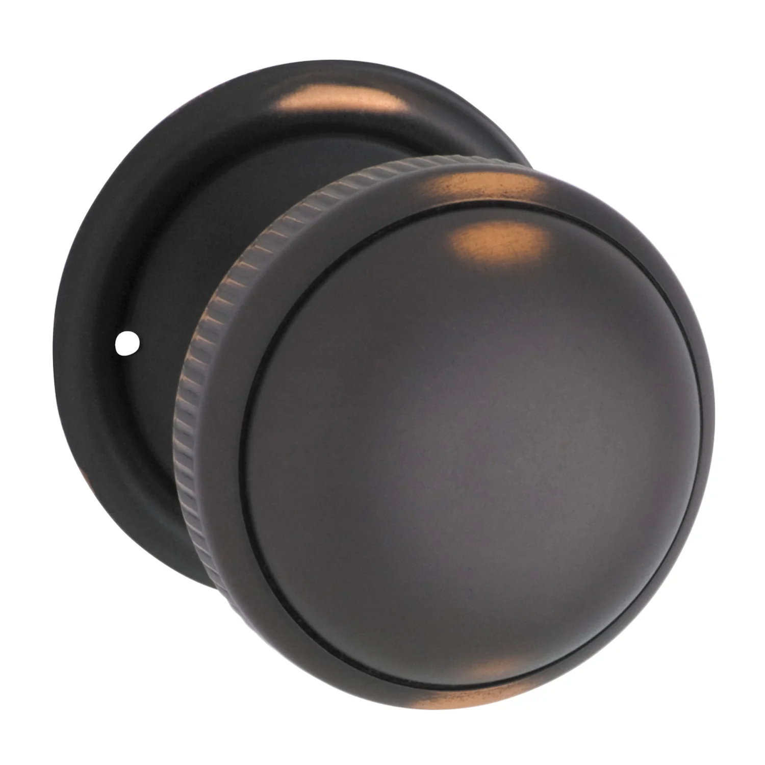 Tradco Small Milled Edged Mortice Door Knob on Round Rose - Image 4