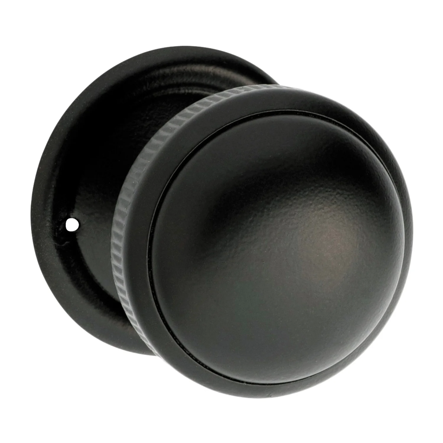Tradco Small Milled Edged Mortice Door Knob on Round Rose - Image 5