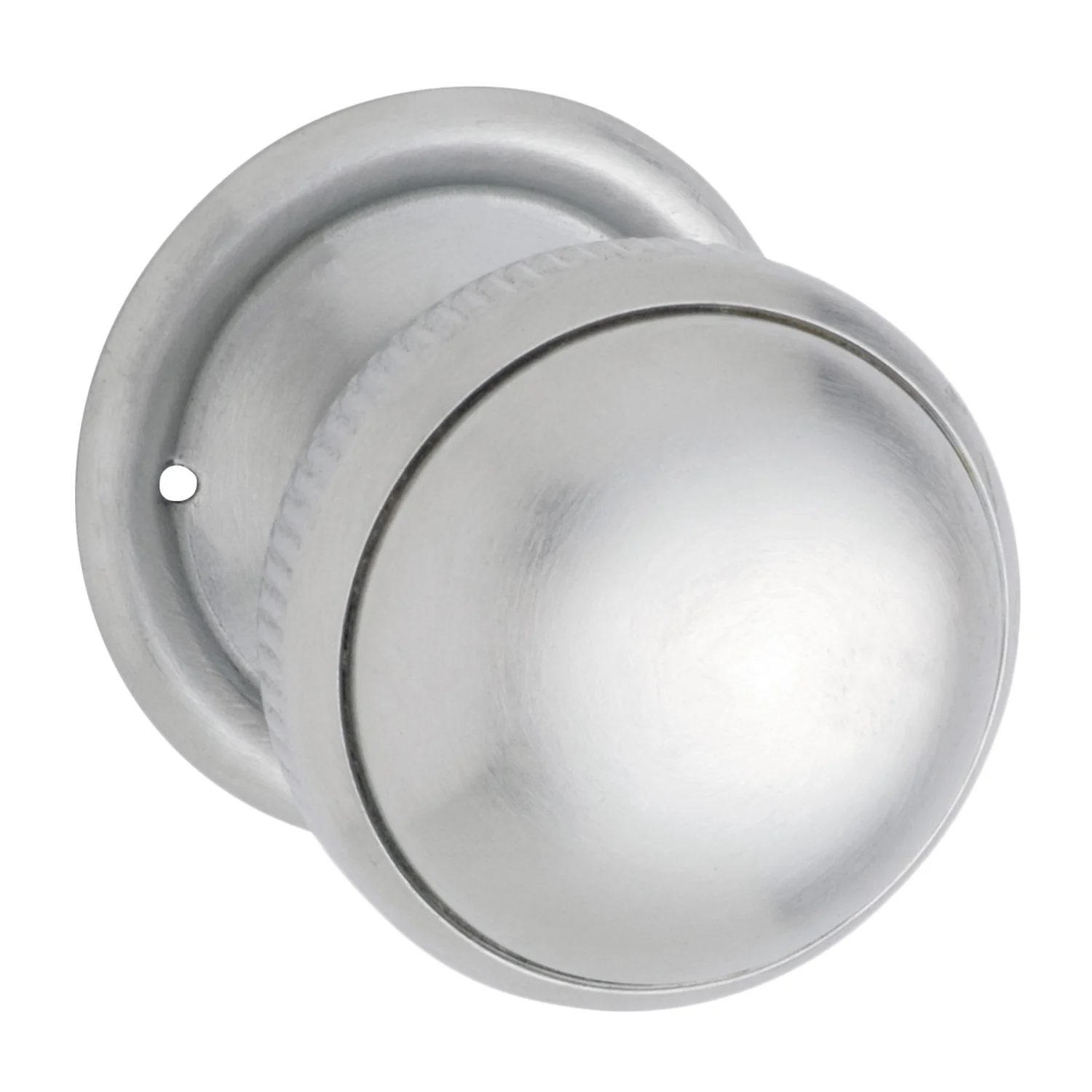 Tradco Small Milled Edged Mortice Door Knob on Round Rose - Image 7