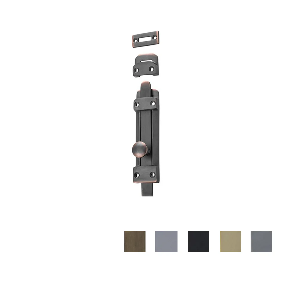 Tradco Tower Barrel Bolt 118mm x 32mm - Available in Various Finishes