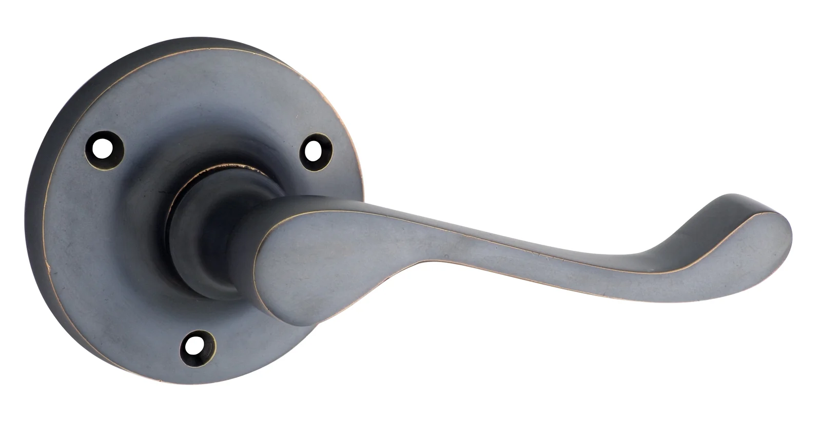 Tradco Victorian Door Lever Handle on Round Rose - Image 3