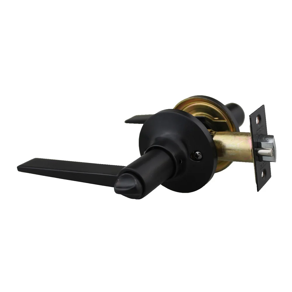 Trio Door Handle Entrance Lever Set 60-70mm Matt Black WDL400BL - Image 2