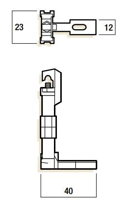 Whitco Sbs W Foot Assembly Spring Sash Window Balance Accessory W635900 - Image 2