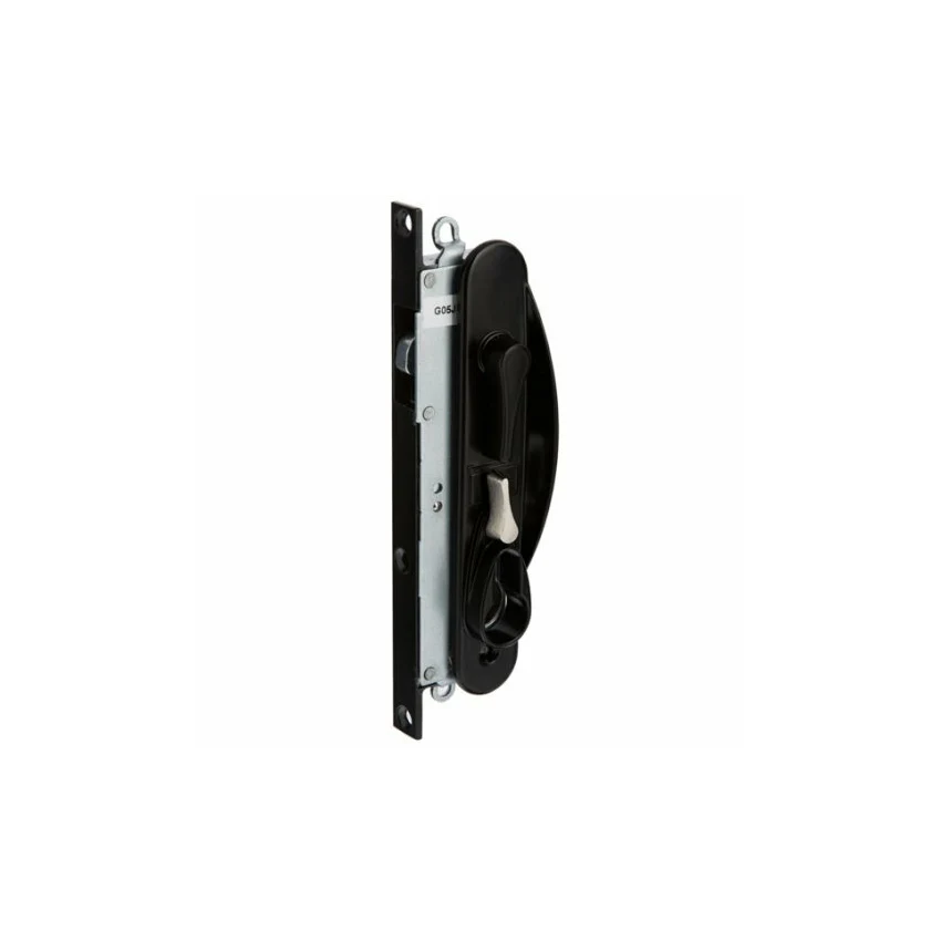 Whitco Sliding Security Screen Door Lock Leichhardt w/ Cylinder Black W865317 - Image 2