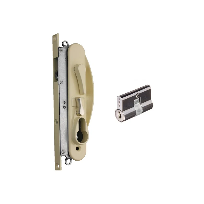 Whitco Sliding Security Screen Door Lock Leichhardt w/ Cylinder Primrose W865319