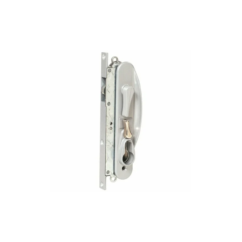 Whitco Sliding Security Screen Door Lock Leichhardt w/ Cylinder White W865316 - Image 2