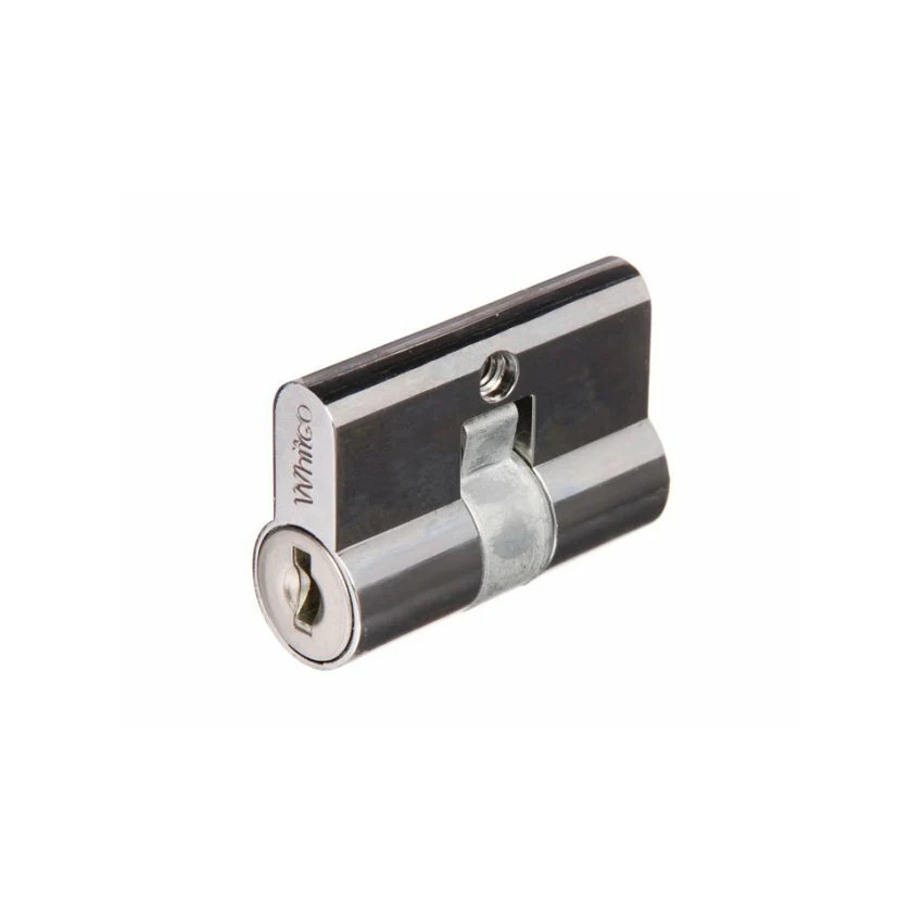 Whitco Sliding Security Screen Door Lock Leichhardt w/ Cylinder White W865316 - Image 3