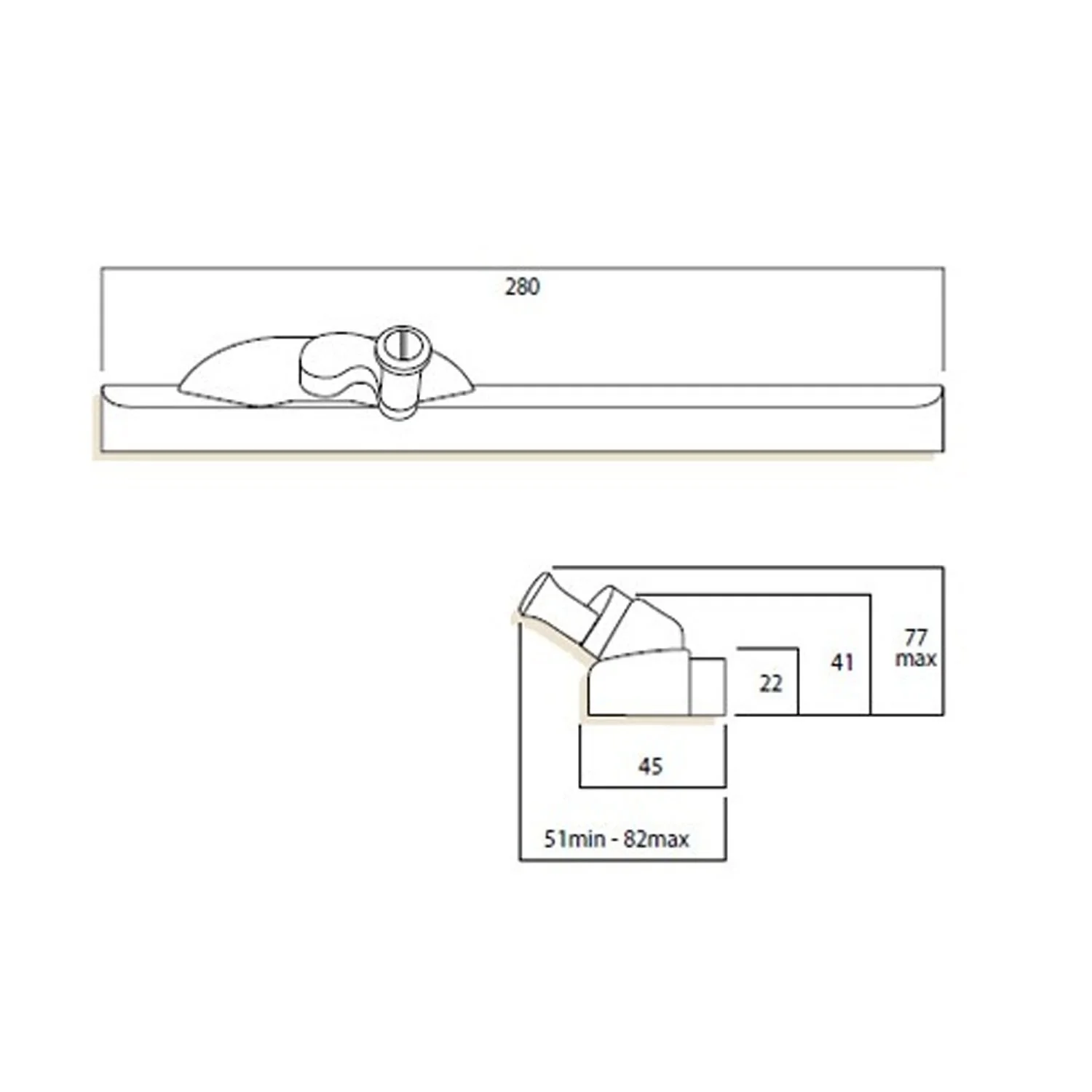 Whitco Window Chain Winder MK8 Non Lockable Brown W370213 - Image 2