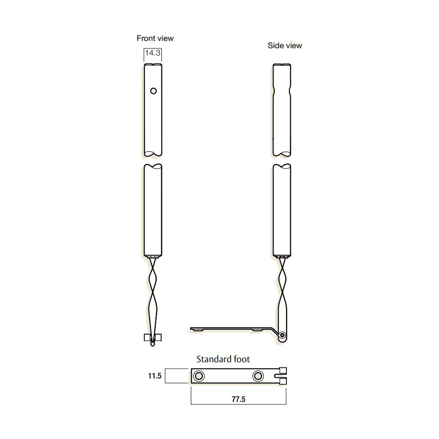 Whitco Window Spiral Sash Balance 560 (851mm Tube Length) W/O Foot 10-14Kg W615603017NS - Image 2