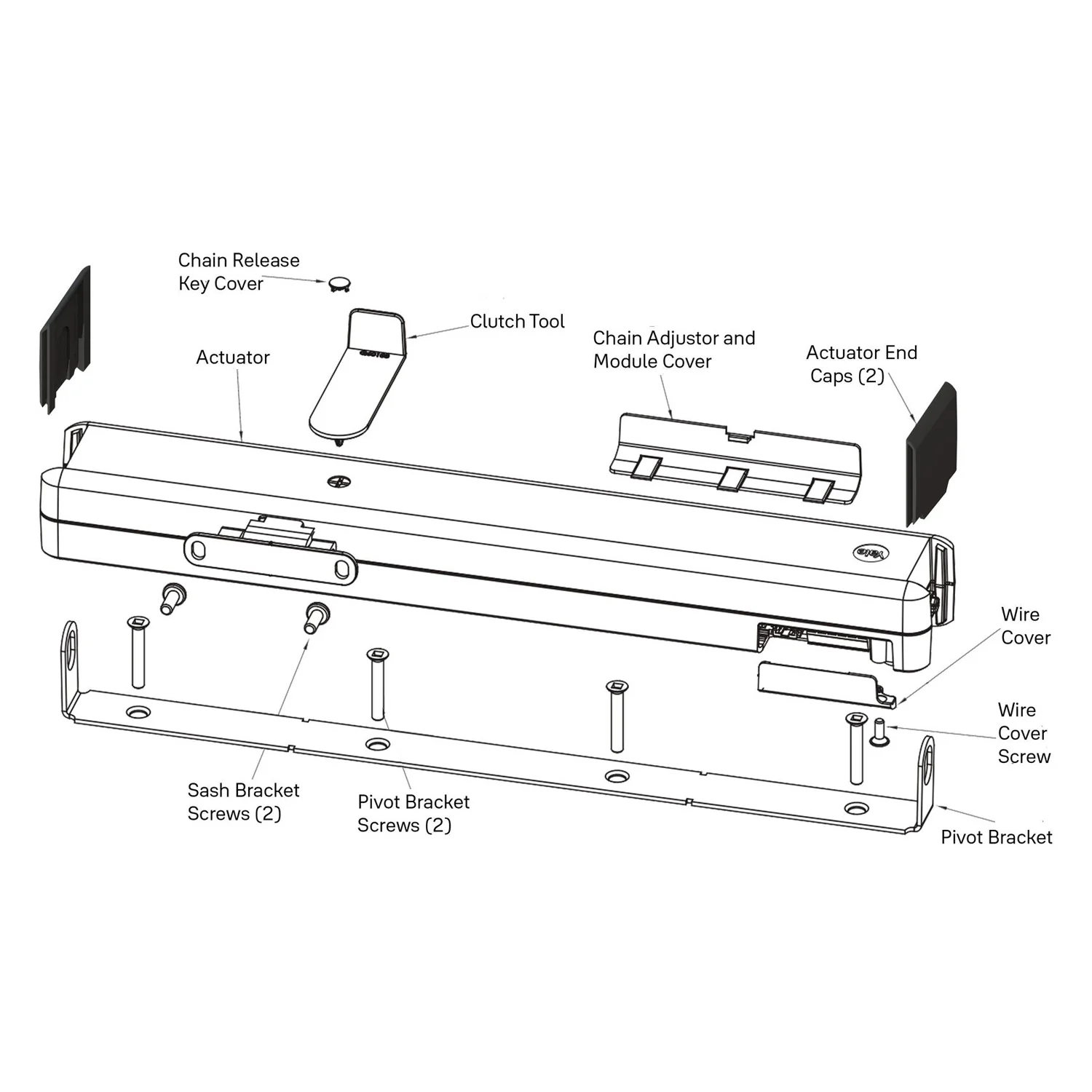 Yale Aeron Actuator End Cap Black YAR/SWAA/EC/BLK - Image 4