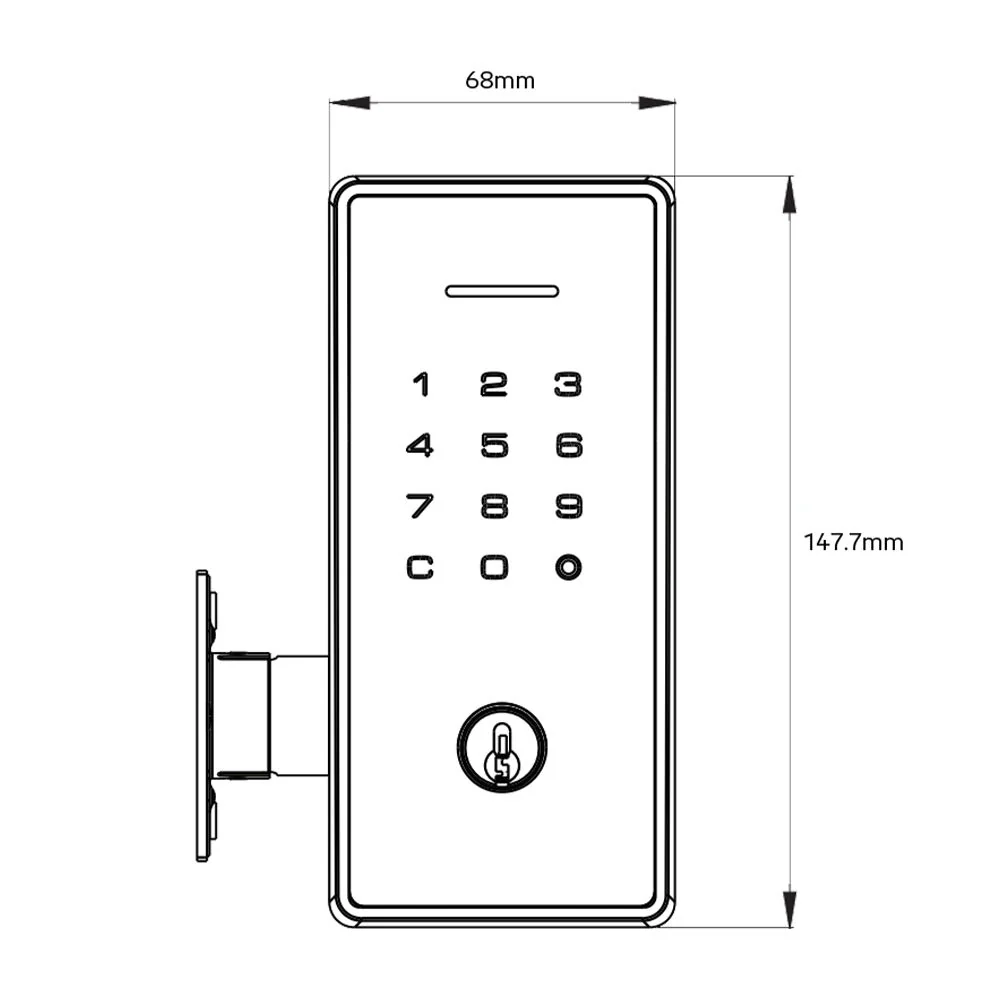 Yale Libi Digital Deadbolt Keyed - Available in Various Finishes - Image 6