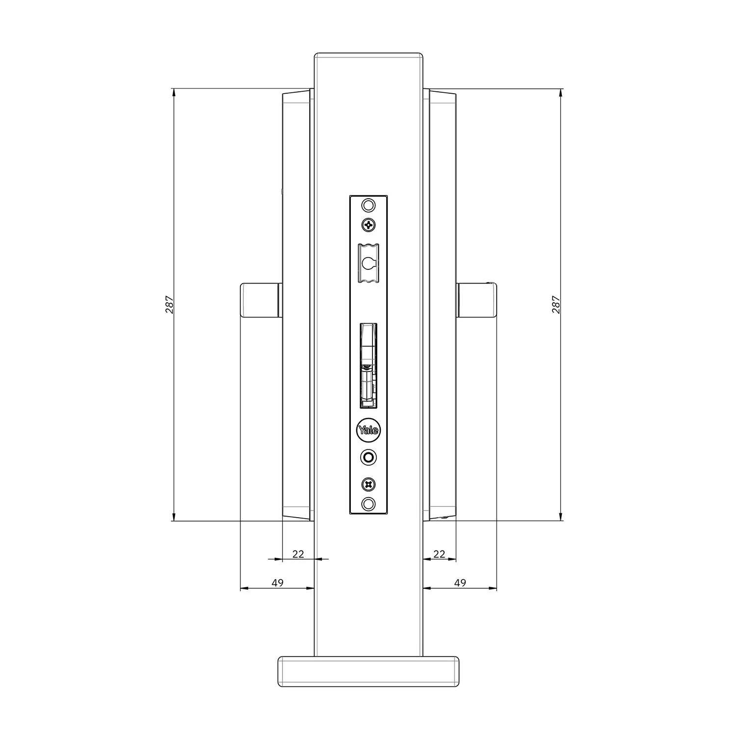 Yale Unity HD Ussl Induro Satin Stainless Steel - Available in Various Backsets - Image 8