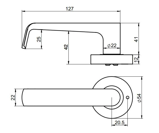 Yale YSH2/S1SS Simplicity Privacy Lever Set 1 Stainless Steel - Image 2