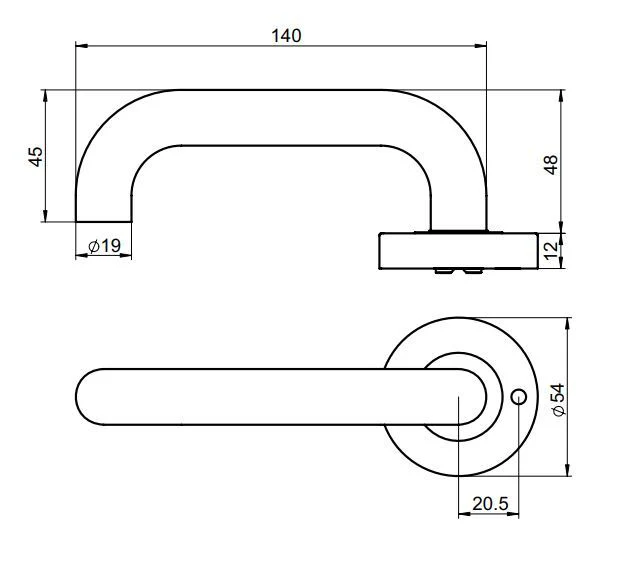 Yale YSH2/S2SS Simplicity Privacy Lever Set 2 Stainless Steel - Image 2
