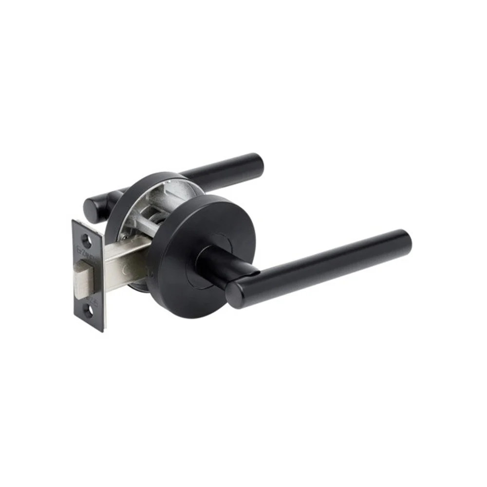 Zanda Baxter Door Lever Handle on Round Rose Passage Set - Available in Various Finishes - Image 3