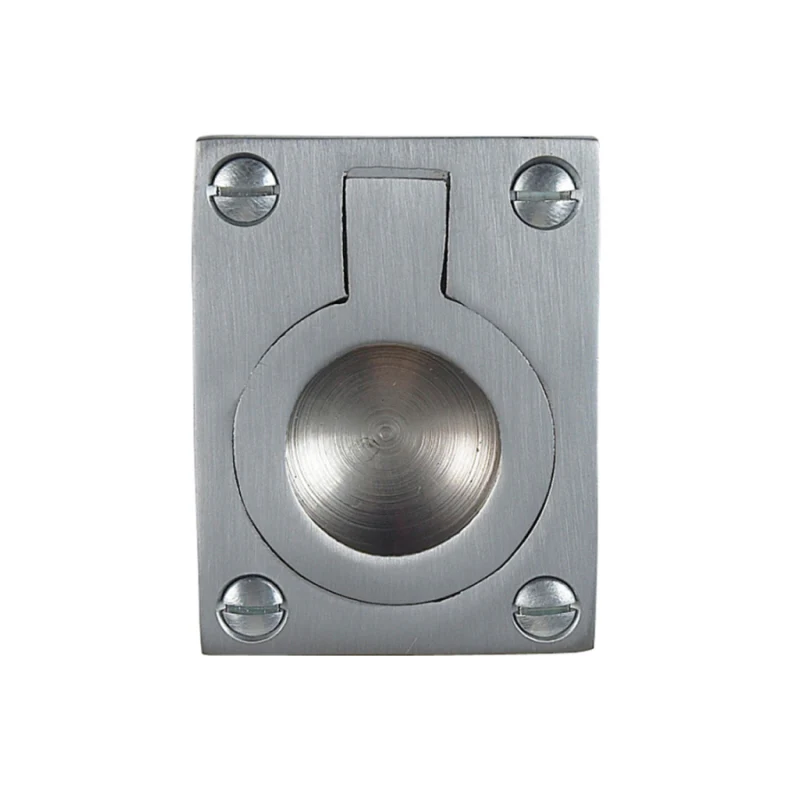 Zanda Flush Ring 40x33mm Satin Chrome 5177SC
