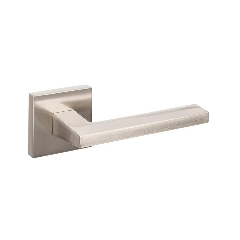 Zanda Matrix Door Lever Handle Set Brushed Nickel