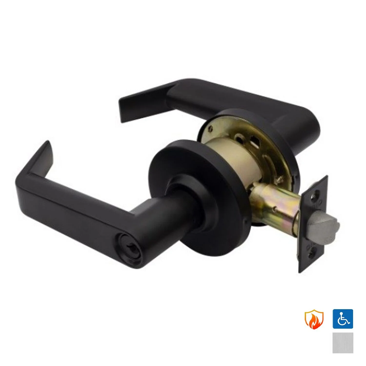 Zanda Phoenix Commercial Lever Privacy Set - Available in Matt Black and Satin Chrome