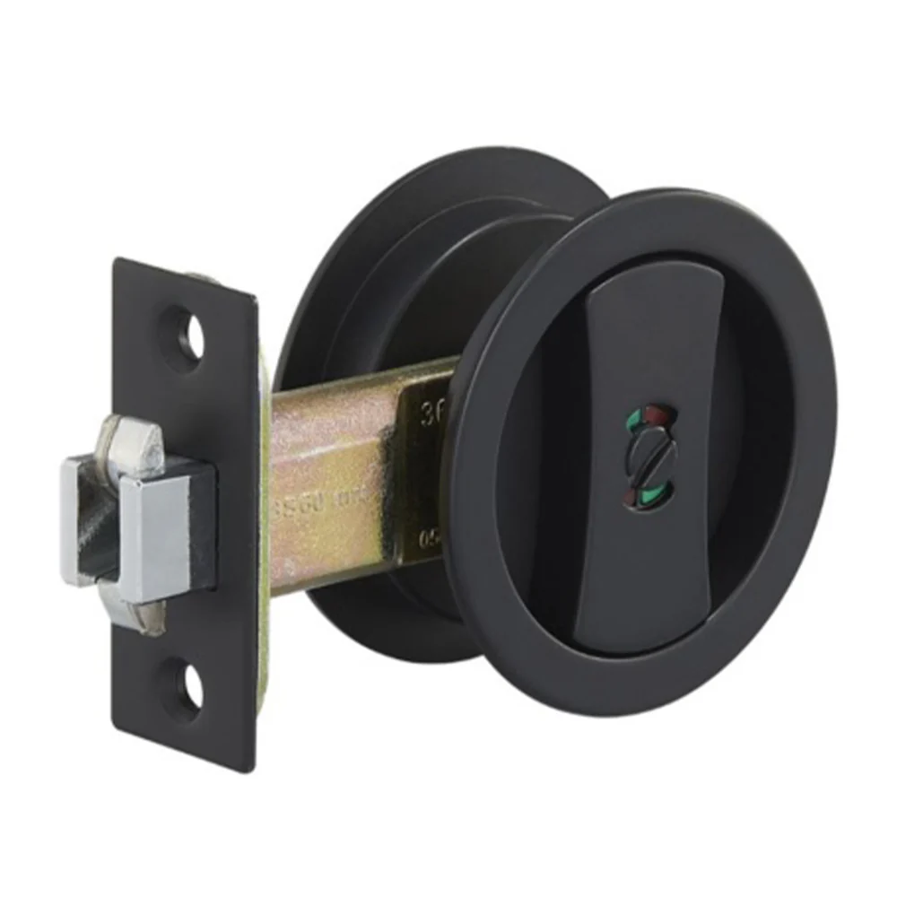 Zanda Round Cavity Slider Privacy Set - Available in Various Finishes - Image 3
