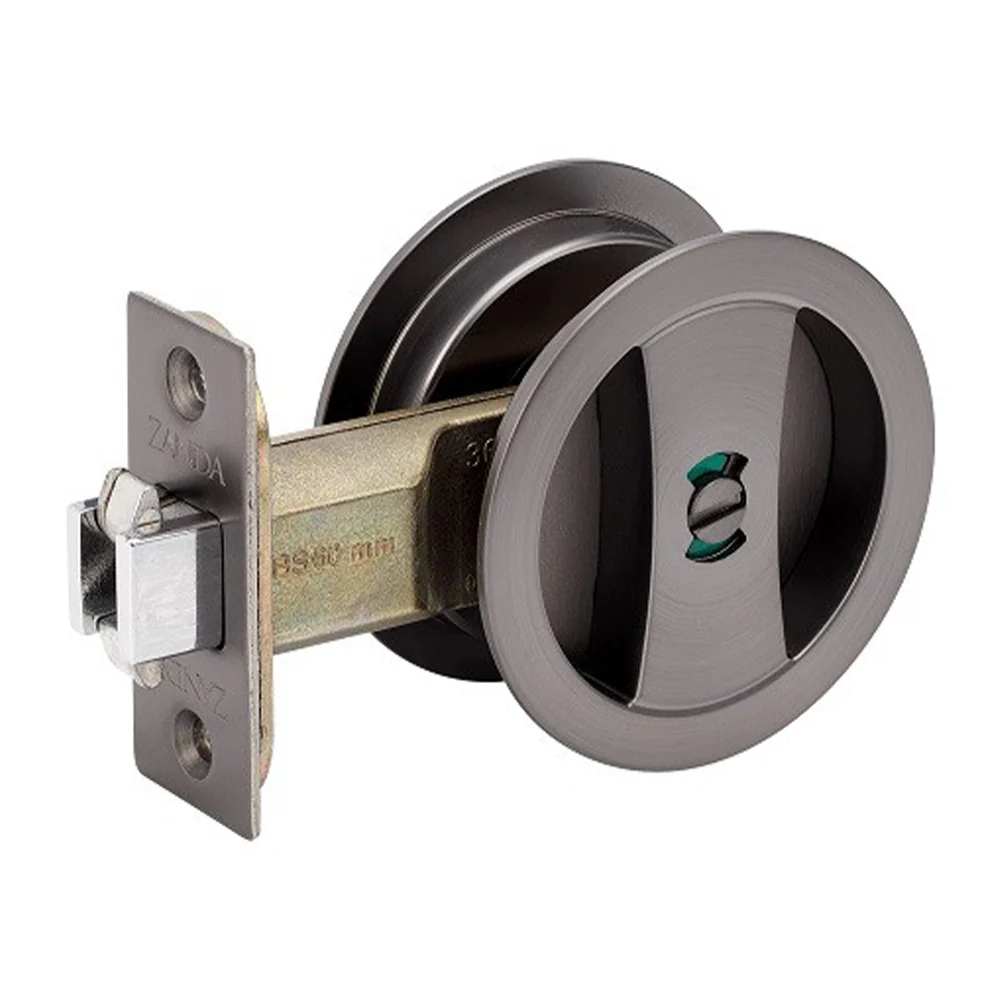 Zanda Round Cavity Slider Privacy Set - Available in Various Finishes - Image 4