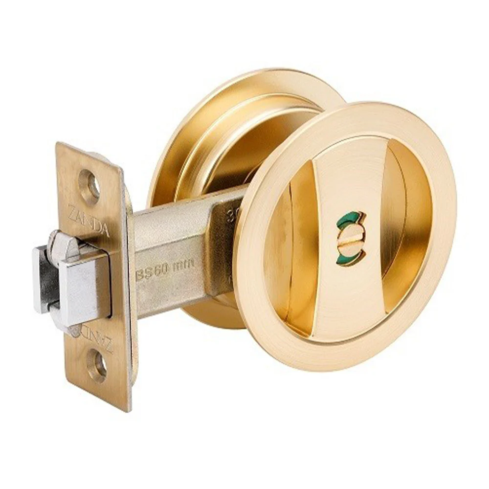 Zanda Round Cavity Slider Privacy Set - Available in Various Finishes - Image 5